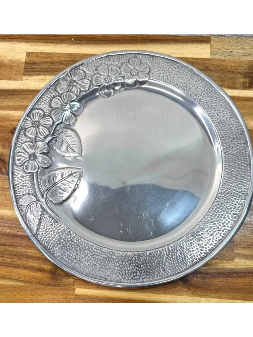 Vintage Mid-Century Modern Chrome Cake Dome and Tray Set.
